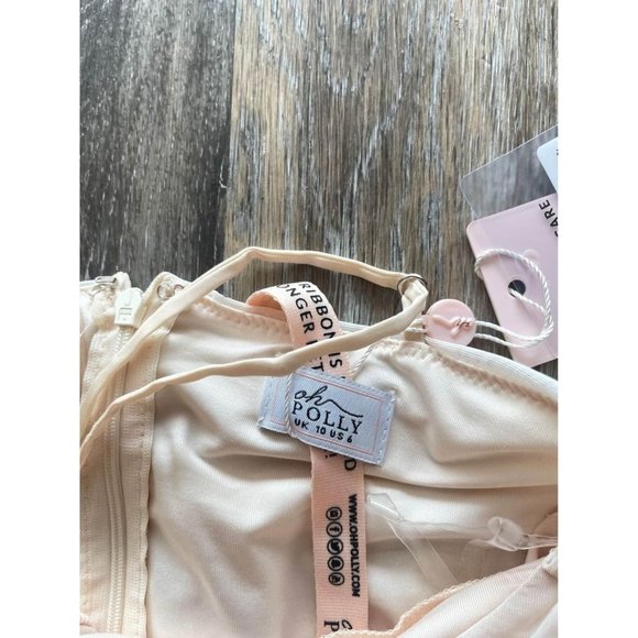 Oh Polly Ruched Keyhole Mini Dress Size 6 - Picture 5 of 6